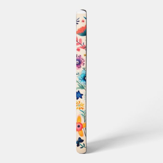 Boho Butterfly und Wildblume Garden Samsung Galaxy Hülle (Linke Seite)