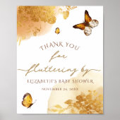 Boho Butterfly Vielen Dank für das Fluttering von  Poster (Vorne)