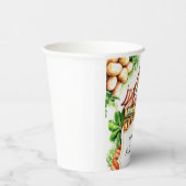 Boho Cabbage Farmer's Market Baby Shower Pappbecher (Rechts)