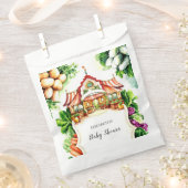 Boho Cabbage Farmer's Market Baby Showerr Geschenktütchen (Ausgeschnitten)