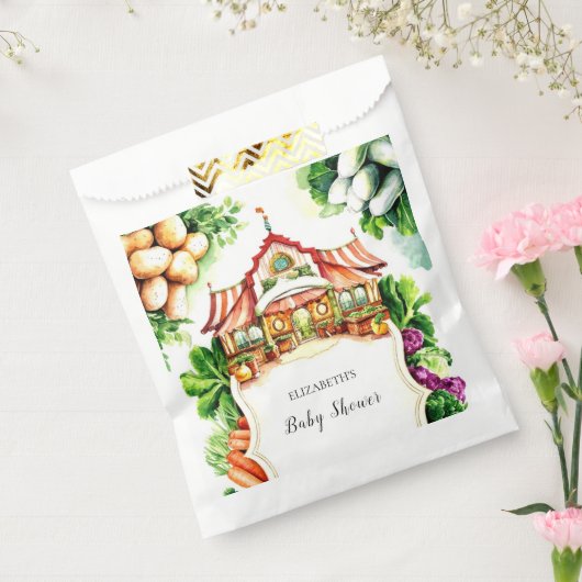 Boho Cabbage Farmer's Market Baby Showerr Geschenktütchen (Versiegelt)