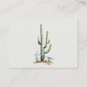 Boho Cacti Wüste Landschaftsbücher für Babydusche Begleitkarte (Rückseite)