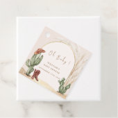 Boho Cactus Arch Desert Cowboy Baby Shower Geschenkanhänger (Beispiel)