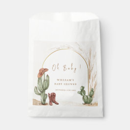 Boho Cactus Arch Desert Cowboy Baby Shower Geschenktütchen