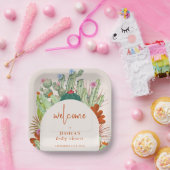 Boho Cactus Arch Desert Pampas Baby Dusche Willkom Pappteller (Party)