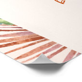 Boho Cactus Arch Desert Pampas Baby Dusche Willkom Poster (Ecke)