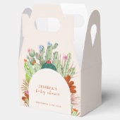 Boho Cactus Arch Desert Pampas Baby Shower Geschenkschachtel (Geöffnet)