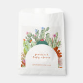 Boho Cactus Arch Desert Pampas Baby Shower Geschenktütchen (Vorderseite)