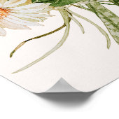 Boho Cactus Baby Shower Begrüßungszeichen Poster (Ecke)