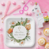Boho Cactus Baby Shower Pappteller (Party)