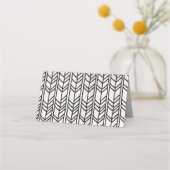 Boho Cactus Baby Shower Platzkarte (Rückseite)