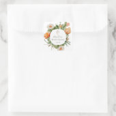 Boho Cactus Brautparty Quadratischer Aufkleber (Tasche)