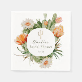 Boho Cactus Brautparty Serviette