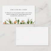 Boho Cactus Custom Enclosure Card Begleitkarte (Vorne/Hinten)
