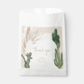 Boho cactus pampas arch wüste Babydusche Geschenktütchen (Vorderseite)