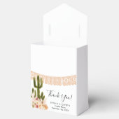 Boho Cactus Pink Blume Pampas Grass Party Geschenkschachtel (Geöffnet)