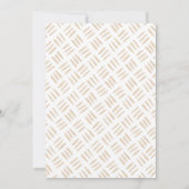 Boho Cactus Pink Gold Girl Baby Shower Einladung (Rückseite)