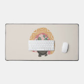 Boho Cactus Rainbow: Vibrant Wüste Vibes Schreibtischunterlage (Tastatur & Maus)