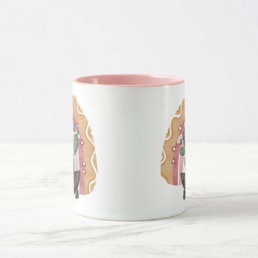 Boho Cactus Rainbow: Vibrant Wüste Vibes Tasse (Zentrum)