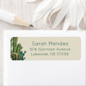 Boho Cactus Return Address Label (Insitu)