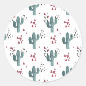 Boho Cactus Sticker (Vorderseite)