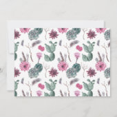Boho Cactus, Succulent & Floral - Save the Date (Rückseite)