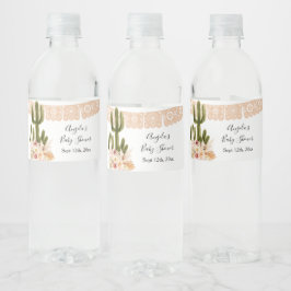 Boho Cactus Taco Bout Liebe Wasser Flasche Wasserflaschenetikett