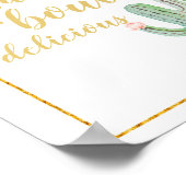 Boho Cactus Taco köstlich Poster (Ecke)