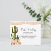 Boho Cactus Taco über Liebe Blume Bücher für das B Einladungspostkarte (Stehend Vorderseite)