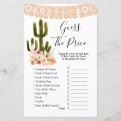 Boho Cactus Taco über Liebe Raten Sie den Preis Ga (Vorderseite)