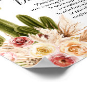 Boho Cactus Taco über Liebe Spate Night Diapers si Poster (Ecke)