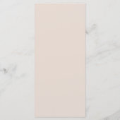 Boho Cake Candle Florals Eucalyptus Wedding Menükarte (Rückseite)