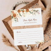 Boho Calla Lilies Date Night Ideas Mini Ticket Mitteilungskarte