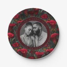 Boho Calle Lilies Teller für Backyard Wedding