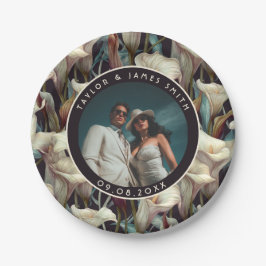 Boho Calle Lilies Teller für Bridge zum Party