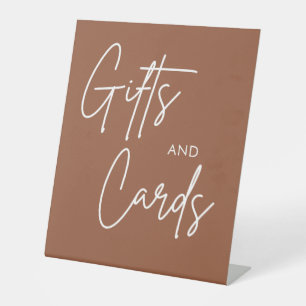 Boho Calligraphy Wedding Cards and Gifts Sockelschild