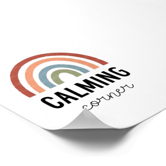 Boho Calming Corner Poster (Ecke)