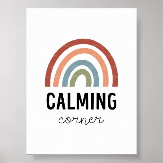 Boho Calming Corner Poster (Vorne)