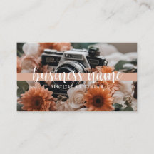 Boho Camera & Blume Business Card