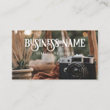 Boho Camera Business Card