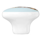 Boho Camper mit Blumenreath und Pastellen Pink Keramikknauf (Seitenansicht)