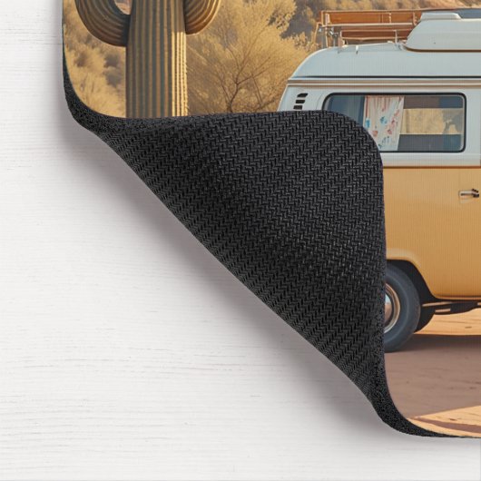 Boho Camper Van Desert Print Mousepad (Ecke)