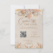 Boho Capture die Liebe Foto I Spy Wedding Menü RSVP Karte (Vorderseite)