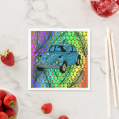 Boho Car, Sommer, buntes Party Cocktail Napkin Serviette (Beispiel)
