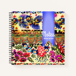 Boho Caravan Blue Notizblock