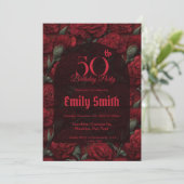 Boho Carnation Luxury First Birthday Gift Einladung (Stehend Vorderseite)