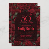 Boho Carnation Luxury First Birthday Gift Einladung (Vorne/Hinten)