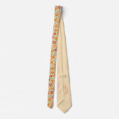 Boho Carnation Wedding Neck Tie Krawatte (Rückseite)