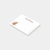 Boho Cat Floral  Post-it Klebezettel (angewinkelt)