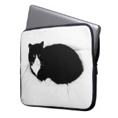 Boho Cat Laptop Sleeve (Vorderseite Links)